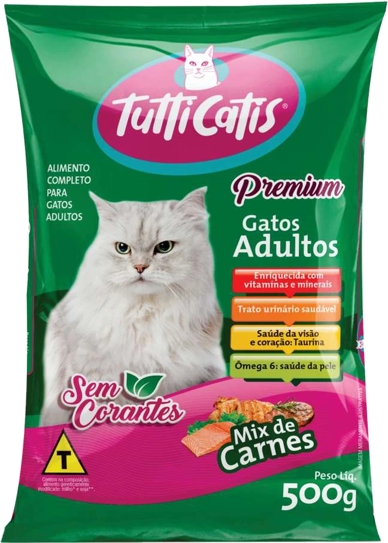 TuttiCatis · Premium Gatos Adultos — Mix de Carnes Sem Corantes