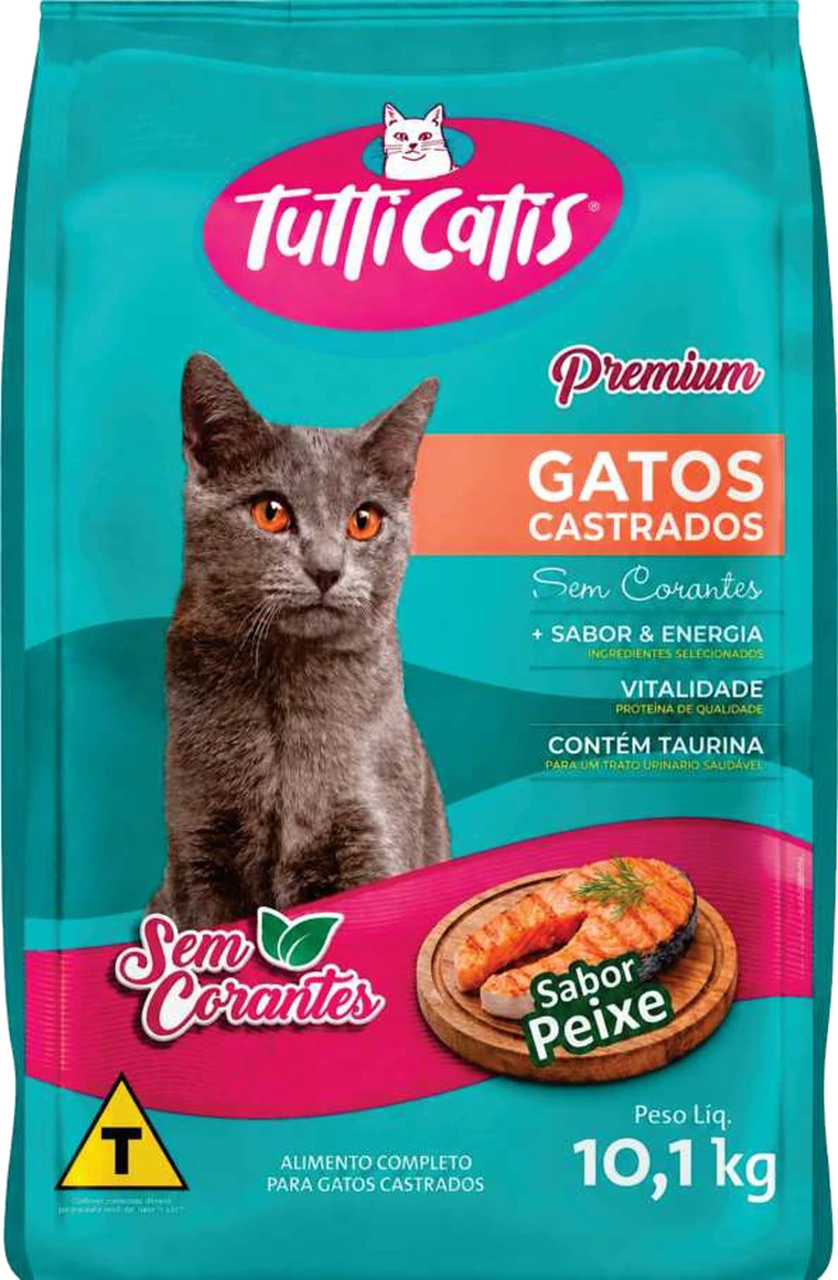 TuttiCatis · Premium Gatos Castrados — Sabor Peixe